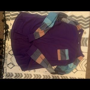 Purple long sleeve top
